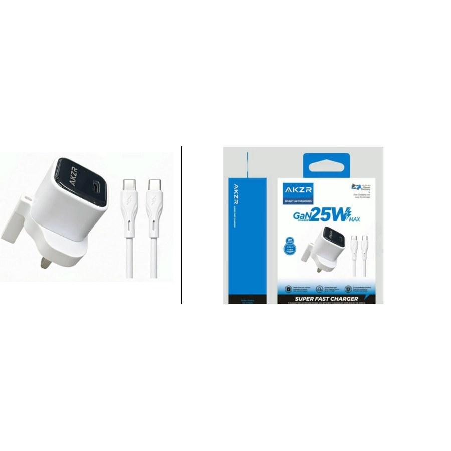 AKZR AR-27 25W PD charger with C to C cable