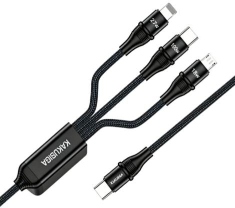 KAKUSIGA KSC-976 quick charging cable (3 in 1)