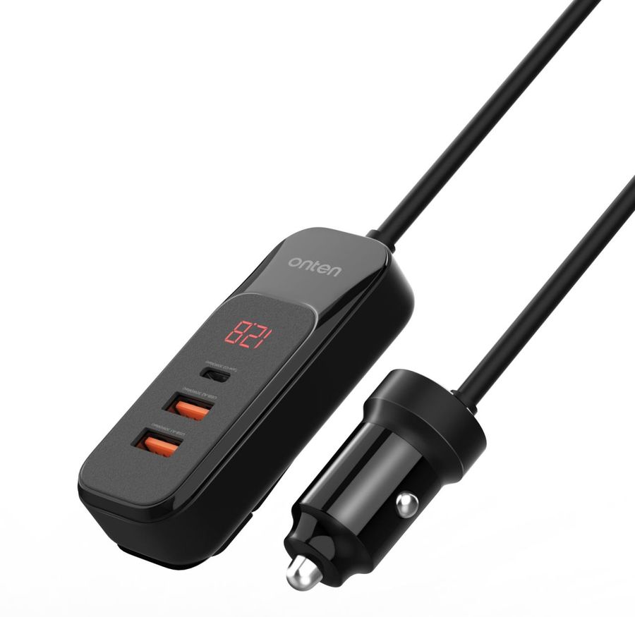 ONTEN OTN-CW75 4-in-1 4-Port Multiport Car Charger