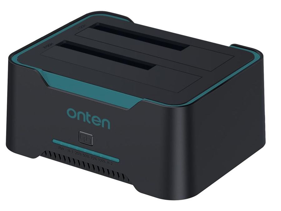 ONTEN OTN-UHD6 Dual Bay External Hard Drive Docking Station for 2.5/3.5 inch HDD/SSD MAX 2x16TB