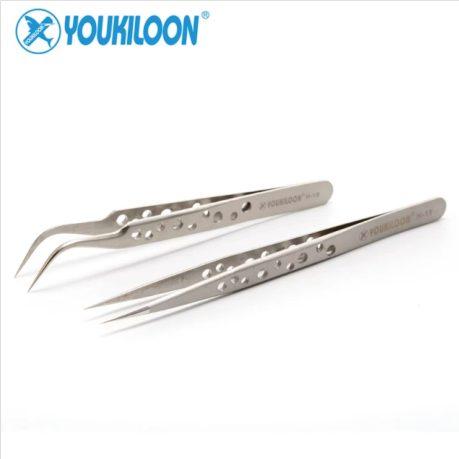 3D 2-in-1 Hand-Polished Tweezers, 2 pcs