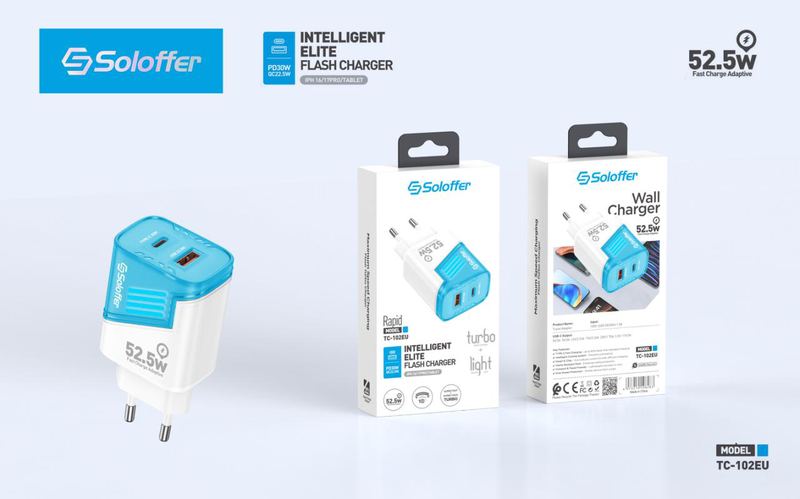 SOLOFFER TC-102 PD Wall charger