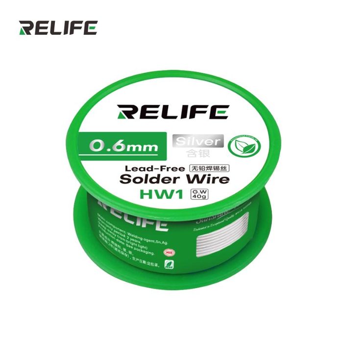 RELIFE HW1 Lead-free solder wire 0.6MM/40G