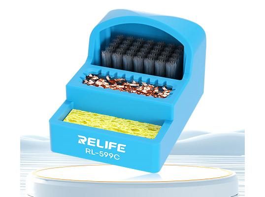 RELIFE RL-599C 3-in-1 soldering iron tip cleaner