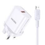 KAKUSIGA KSC-1218 single port QC3.0 charger set (Micro)(UK)