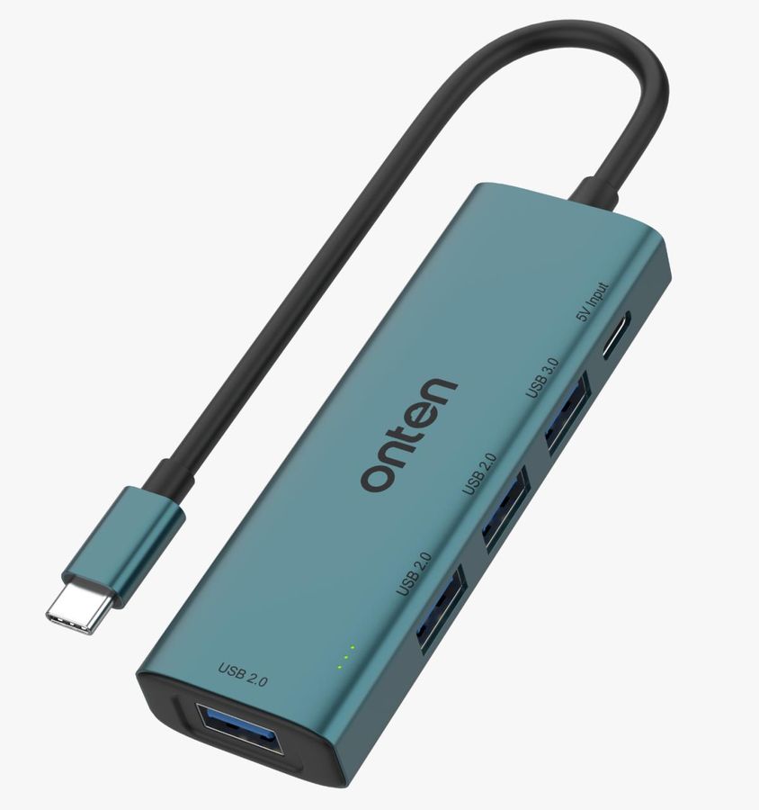ONTEN OTN-UC119 5-in-1 USB-C to 4-Port USB Hub (USB 3.0+USB 2.0*3) USB-C to 4