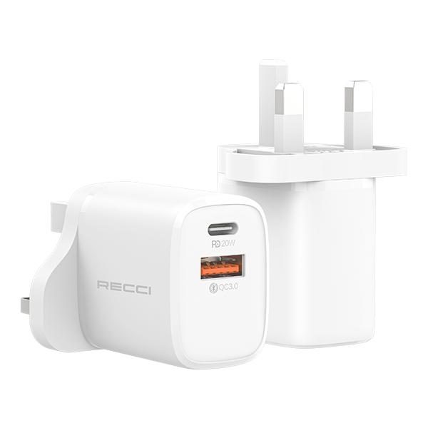 RECCI RC30U 20W UK charger UK PLUG
